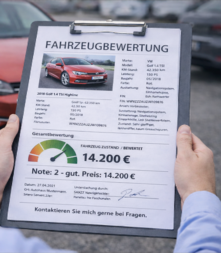 Fahrzeugbewertung